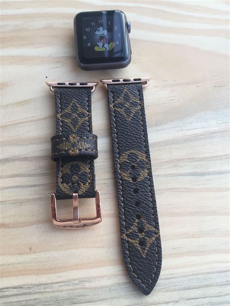 louis vuitton leather watch band.